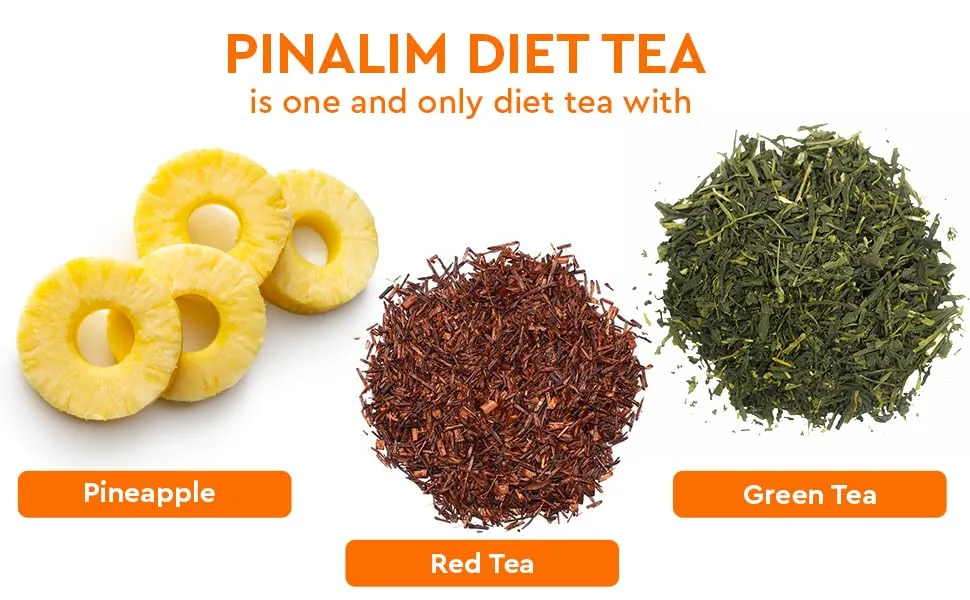 Pinalim Te De Pina Gn+vida USA Pinalim Pineapple Tea Extra Strength 30 Count (Pack of 1) - product information 7