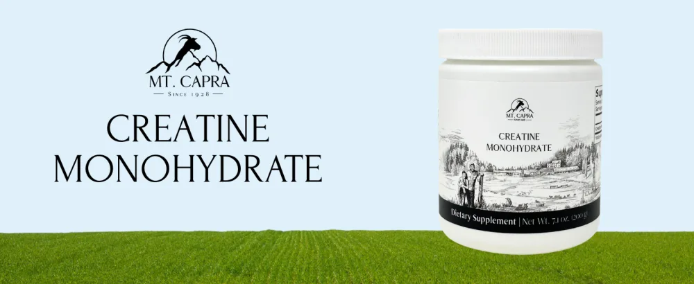 Mt. Capra Creatine | 5 g Creatine Monohydrate | Enhance Endurance and Cellular Performance | 40 Servings - Creatine Monohydrate