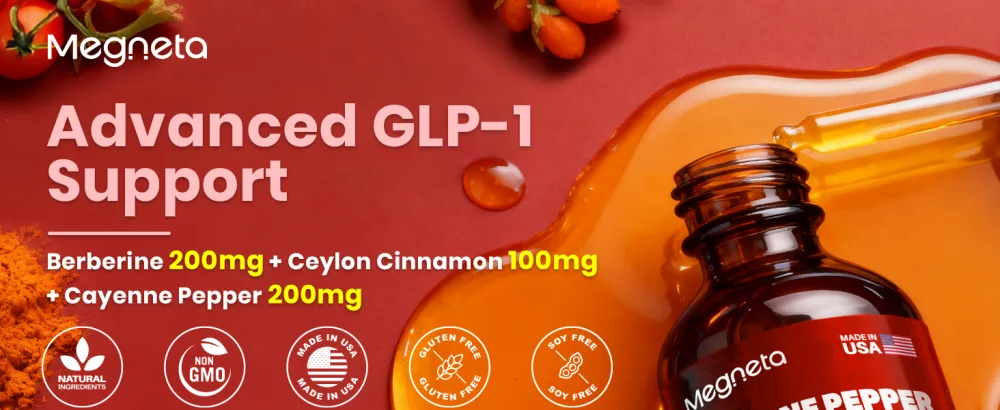 Berberine with Ceylon Cinnamon & Cayenne Pepper Liquid Drops with Turmeric & Bitter Melon Digestive & Immune Support Boost GLP-1 2 fl oz Nature - berberine with ceylon cinnamon