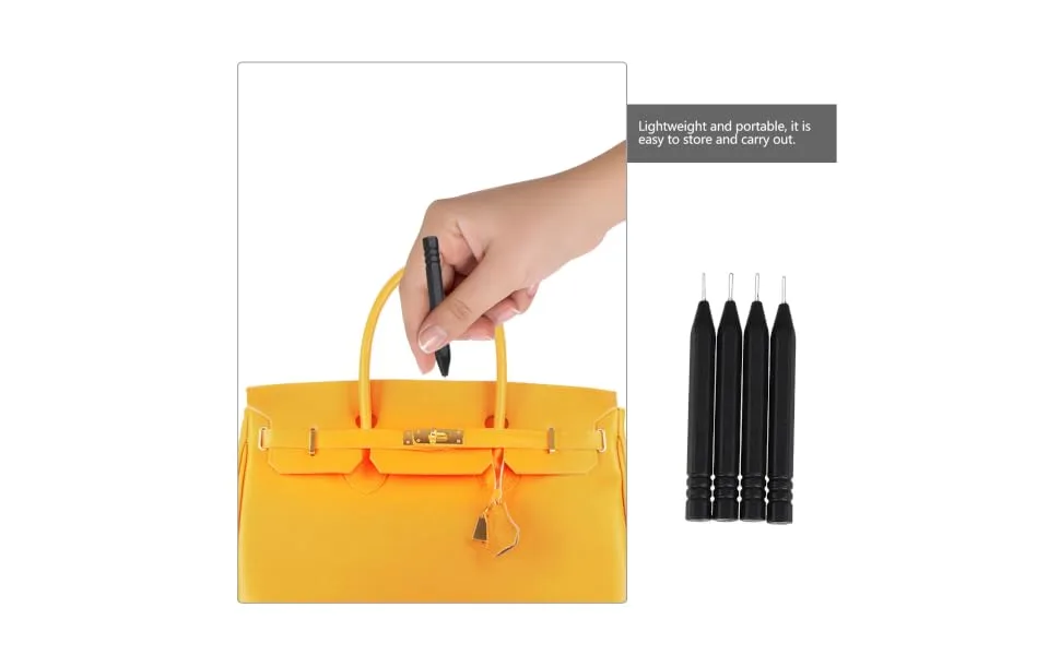 BCOATH 4pcs Steel Needle Rod Earmold Cleaning Tool for Hearing Aids Earwax Removal - product information 2