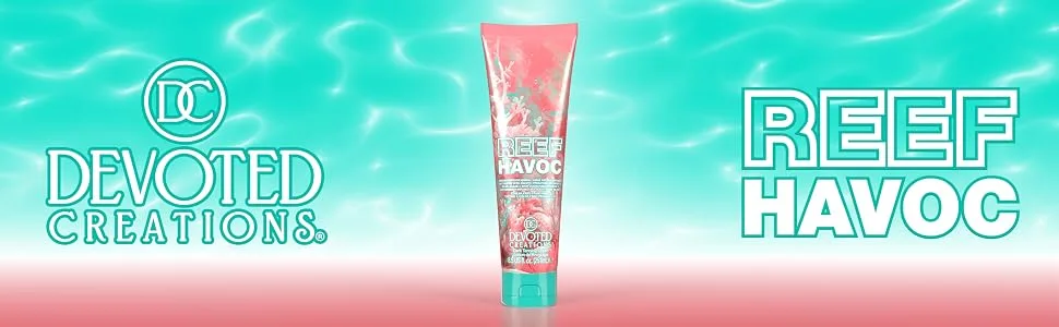 Devoted Creations Reef Havoc | Indoor/Outdoor Mineral Surge Natural Bronzer Dark Tanning Lotion - Reef Havoc by Devoted Creations