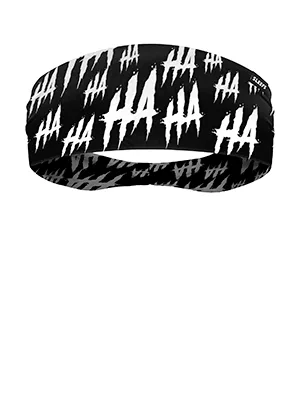 Solid Headband for Men and Women - Sports Sweatband - Workout  Football  Running  Yoga - Lightweight & Quick Dry Basic White - black head band