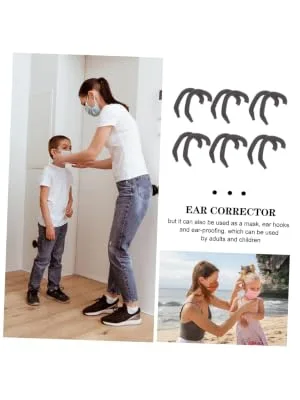 6Pairs Comfortable Auricle Ear Support for Newborns Professional Auricle Correction Tools for Protruding Ears Black - product information 2