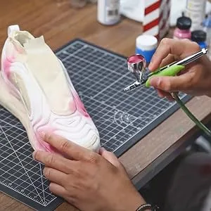 Angelus 2-Soft-1 oz Fabric Medium  Clear 1 oz 2-Soft Fabric Medium - Airbrushing Shoes with Paint mixed with 2-Soft