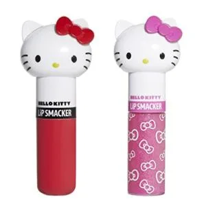 Lip Smacker Hello Kitty Lip Balm Duo - Cheerful Cherry & Kiwi Flavored with Ice Cream Cone Keychain - product information 1