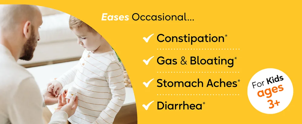 BioGaia Probiotic Chewable Tablets Box Simple and Easy Way To Promote Digestive and Immune Health 30 Count - Ease occasional constipation, gas & bloating, stomach aches