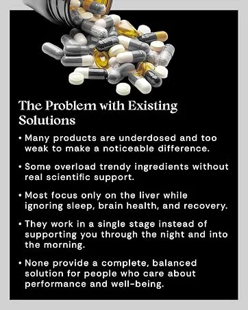 Defend Hangover Supplement | Dual-Phase Alcohol Recovery & Liver Support | Feel Better After Drinking | Probiotic & Digestive Support | Next-Day Balance & Focus | 14 Single-Serve Sachets - product information 4
