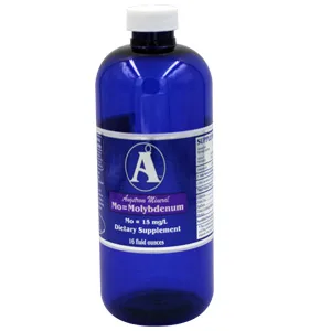 Molybdenum 16oz. - Liquid Mineral - Angstrom Minerals Molybdenum - 16 oz Liquid Mineral Supplement