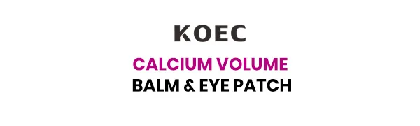KOEC Calcium Volume Eye Patch 60pcs with Volume Multi Balm Hydration and Firmness Wrinkles Eye & For Face & Neck Care - calcium eye patch