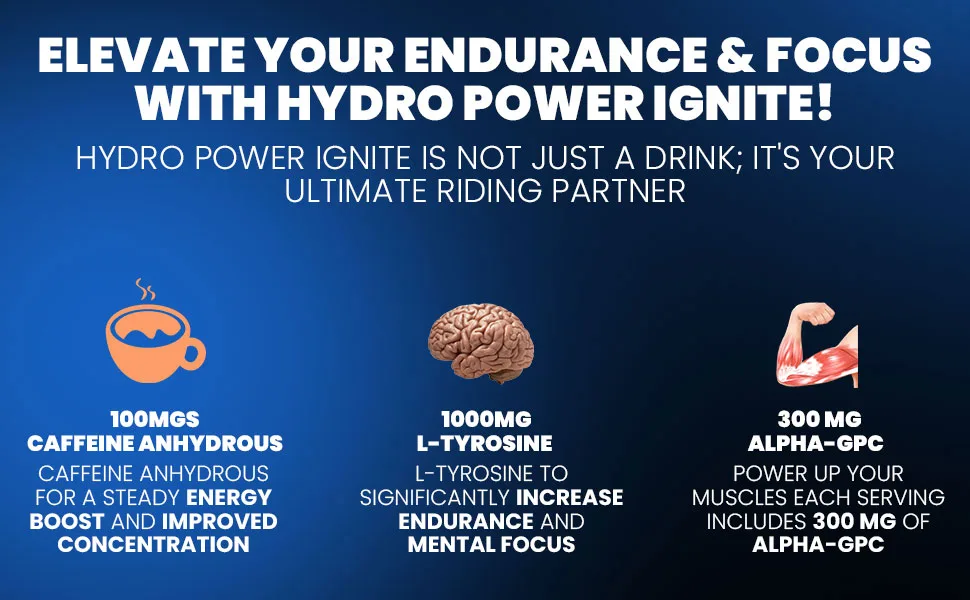Hydro Power Ignite Energy & Focus Mix | Arctic Beast - 25 Servings Powder - ignite Arctic Beast 25 servings