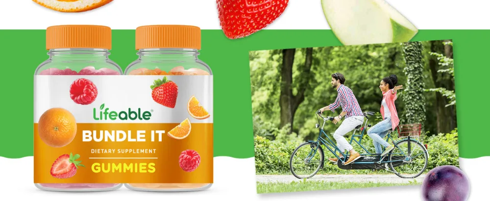 Lifeable Vitamin B6 + Iron with Vitamin C Gummies Bundle - Great Tasting Vitamin Supplement Gluten Free GMO Free Chewable - product information 2