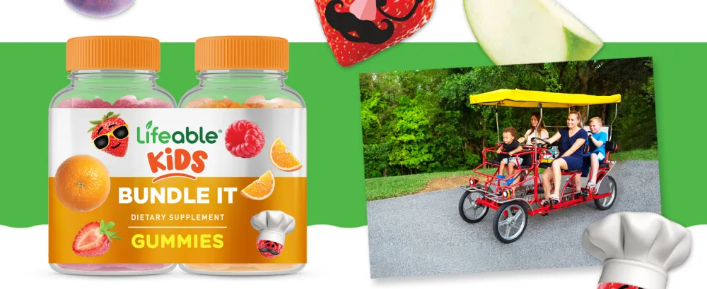 Lifeable Zinc Kids + B Complex Kids Gummies Bundle - Great Tasting Vitamin Supplement Gluten Free GMO Free Chewable Gummy - product information 2