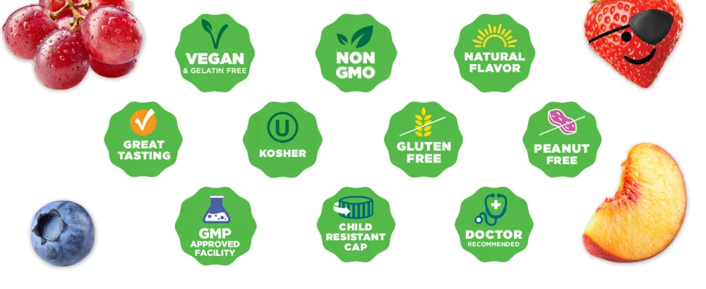 Lifeable Zinc Kids + Iron & Vitamin C Kids Gummies Bundle - Great Tasting Vitamin Supplement Gluten Free GMO Free Chewable Gummy - product information 4