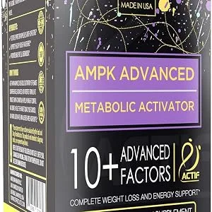 Actif AMPK Advanced Metabolic Activator with 10 Factors Non-GMO With Energy Support 60 Capsules Made in USA - product information 5