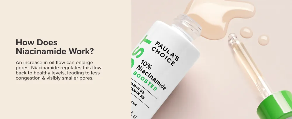 Paula's Choice BOOST 10% Niacinamide Booster  Vitamin B3  Vitamin C & Licorice Extract Serum  Pore Minimizer  0.67 Ounce - Niacinamide helps to decrease congestion & regulates oil flow, leading to visibly smaller pores.