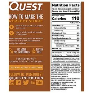 Quest Protein Powder Bundle - Peanut Butter (23g Protein 43 Servings) and Cinnamon Crunch (20g Protein 24 Servings) - product information 1