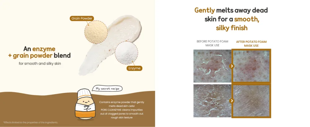 ILSO - GRAIN POTATO PORE CLEANSING PACK FOAM (BOOSIL GAMJA Edition) - potato