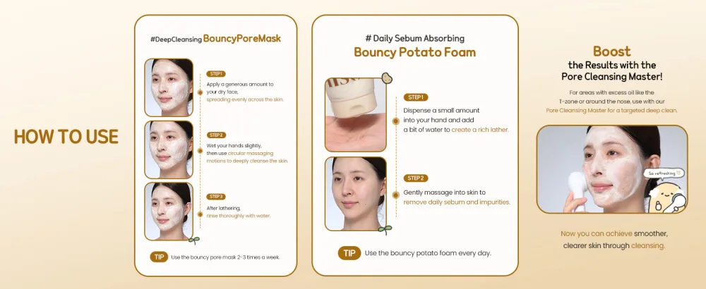 ILSO - GRAIN POTATO PORE CLEANSING PACK FOAM (BOOSIL GAMJA Edition) - potato