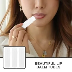FOYTOKI 100pcs Lip Balm Tube Caps Bulk Packaging Push Wheel Mechanism for Easy Application - product information 2