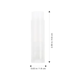 FOYTOKI 100pcs Lip Balm Tube Caps Bulk Packaging Push Wheel Mechanism for Easy Application - product information 3