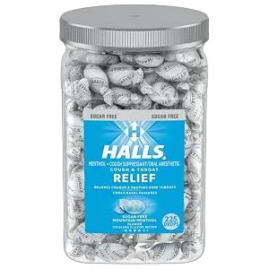 Halls Relief Mountain Menthol Sugar Free Cough Drops Bulk Cough Drops 225 Drops - image