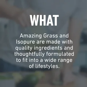 Build Your Smoothie Immunity Bundle with Isopure Zero Carb Creamy Vanilla Protein Powder (15 Servings) and Amazing Grass Greens Blend Detox & Digest (30 Servings) - isopure, amazing grass, build your smoothie, zero carb vanilla, greens, protein, immunity