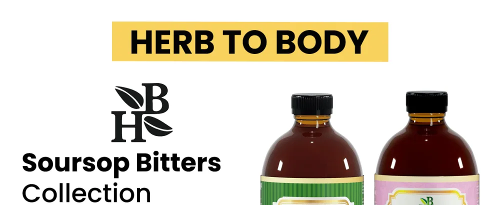 Herb To Body Soursop Bitter Liquid with Mixed Berries 16 oz Herbal Drink & Herbal Drink made with Wildcrafted Soursop Leaves - soursop bitter