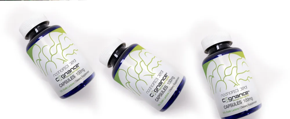 Nootropics Depot Cognance Enhanced Bacopa Capsules | 100mg | 10% Ebelin Lactone | Bacopa monnieri | Mood Memory & 5-HT2A Activation 60 Count (Pack of 1) - Cognance Bacopa