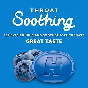 Halls Throat Soothing Blueberry Cough Drops Economy Pack 80 Drops - image