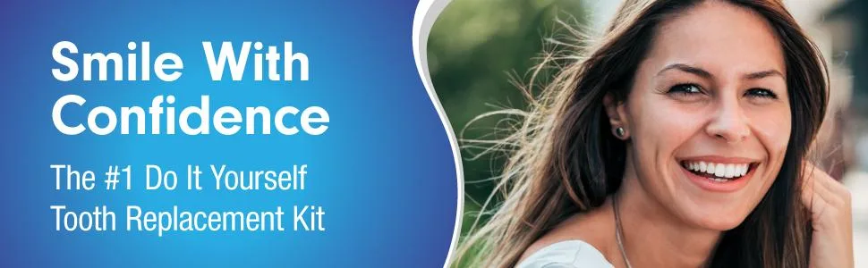 Temporary Tooth Replacement Kit  DIY Filling for Missing Tooth (x2) - diy tooth replacement kit by temptooth