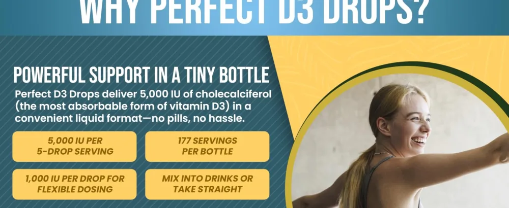 Perfect Supplements Vitamin D3 Drops - 1 fl oz 60 Fl Oz (Pack of 1) - aplus content image