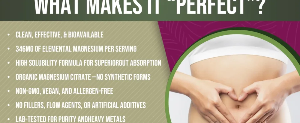 Perfect Magnesium Citrate - 180 Vegetable Capsules - aplus content image