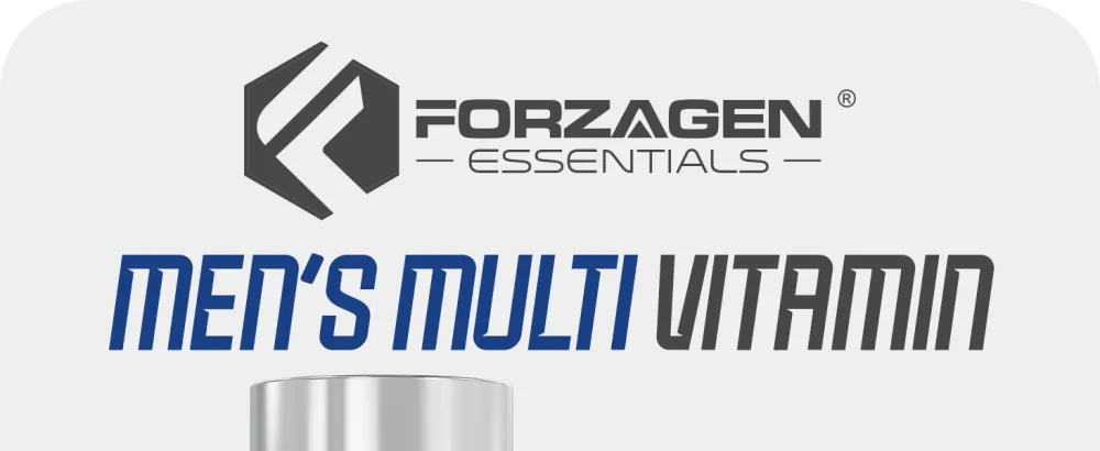 Forzagen Essentials Men's Multivitamin with Creatine and BCAA Complete Vitamin and Mineral Complex 60 Tablets - womens multivitamin