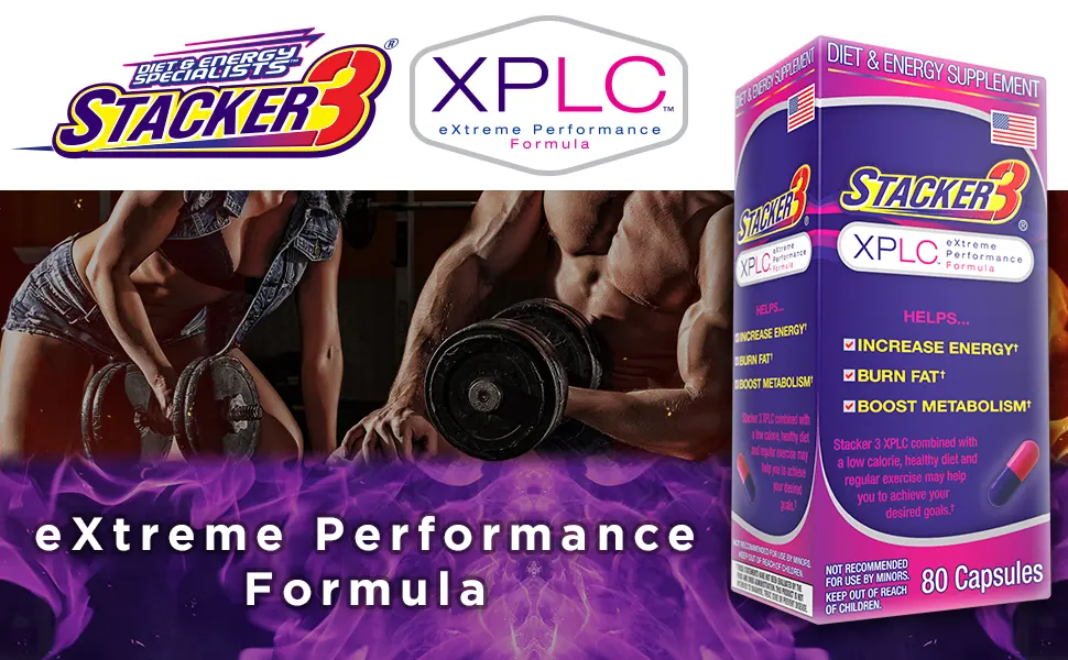 Original Stacker 3 XPLC Extreme Performance Formula 80 Capsules - Increase Energy, Burn Fat, Boost Metabolism