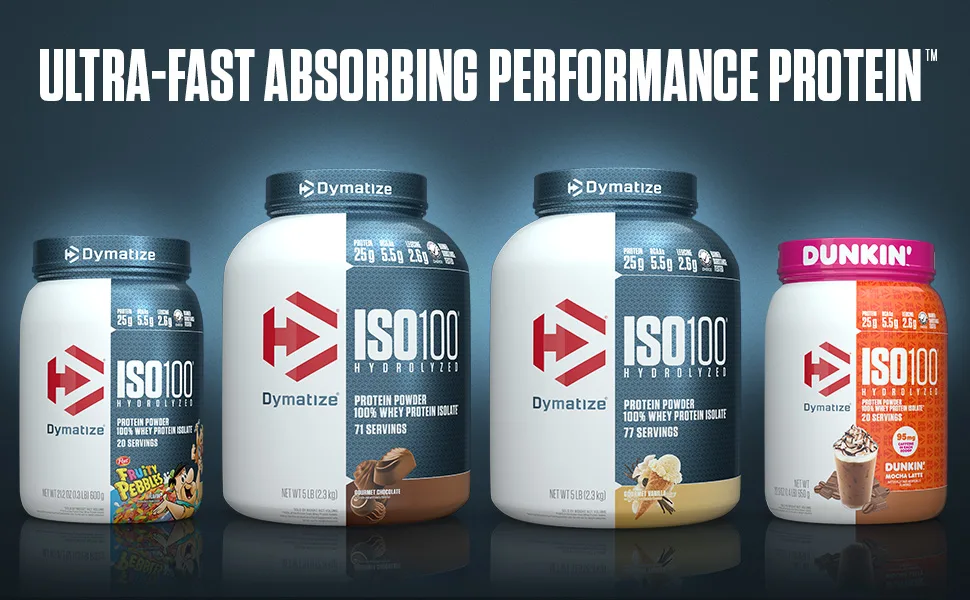 Dymatize ISO100 Hydrolyzed Protein Powder & ISO100 Hydrolyzed Protein Powder in Dunkin' Mocha Latte Flavor - product information 1