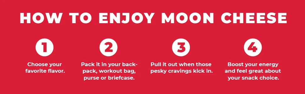 Moon Cheese Bites Bundle Cheddar White Cheddar Parm Gouda & Get Pepper Jacked 2-Ounce 5-Pack Lunch or Snack - Moon Cheese, Healthy Snack for Kids