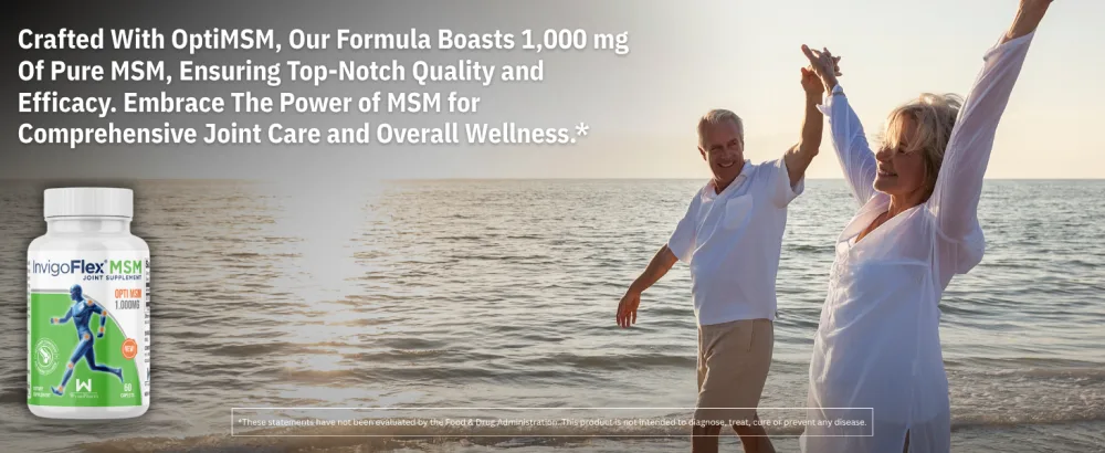 INVIGOFLEX MSM - Methylsulfonylmethane (MSM) (60 caplets) - INVIGOFLEX MSM - Methylsulfonylmethane