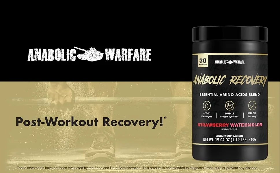 Anabolic Recovery Essential Amino Acids Post Workout Recovery Premium Hydration Build Muscle* (Fruit Explosion 30 Servings) - post workout recovery