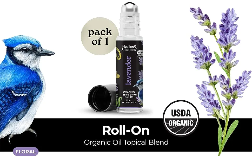 Healing Solutions Lavender Essential Oil Roll on Perfume Essential Oil Roller 10ml - product information 2