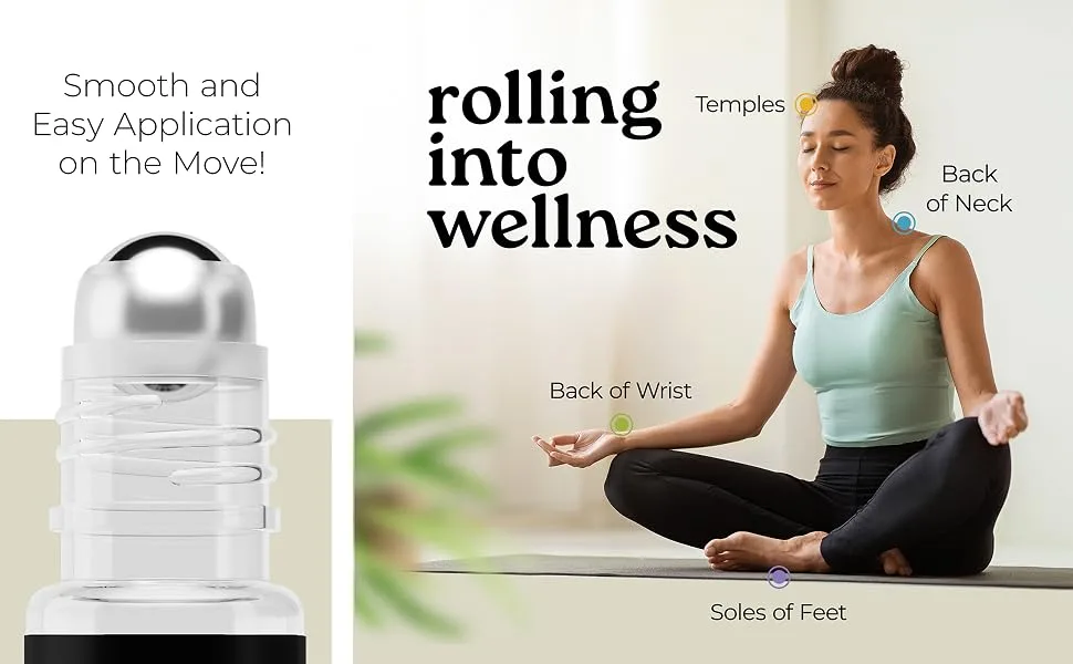 Healing Solutions Lavender Essential Oil Roll on Perfume Essential Oil Roller 10ml - product information 4