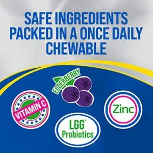 Culturelle Kids Probiotic + Fiber Packets (Ages 3+) - 60 Count - Digestive Health & Immune Support - Helps Restore Regularity & Immune Defense Probiotic with Vitamin C - product information 2