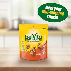 belVita Energy Snack Bites Maple Cinnamon and Sunflower Seed 6-5 oz Bags - image