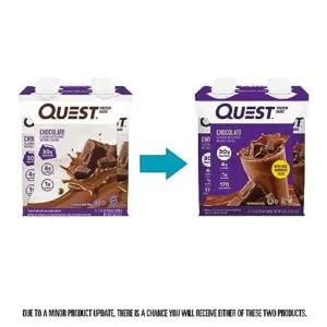 Quest Nutrition Ready To Drink Chocolate Protein Shake High Protein Low Carb & Ultimate Variety Pack Protein Bars High Protein Low Carb Gluten Free - product information 1
