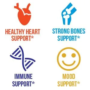 Peak Performance Vitamins D 5 000 iu + A + K + E All in 1 Easy to Swallow Vegan Capsule. ADK Vitamin Supplement with E D3 K2. Essential Vitamins for Mood Immune Bone Vision Heart - bone support