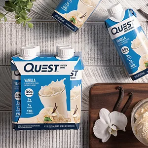 Quest Nutrition Ready To Drink Chocolate Protein Shake High Protein Low Carb Gluten Free & Protein Chips Variety Pack (BBQ Cheddar & Sour Cream Sour Cream & Onion) - product information 5