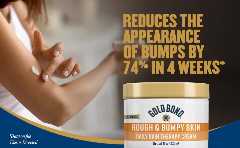 Gold Bond 8oz Rough & Bumpy Daily Therapy Cream & PanOxyl 10% Benzoyl Peroxide 5.5oz Acne Foaming Face Wash Bundle - product information 1