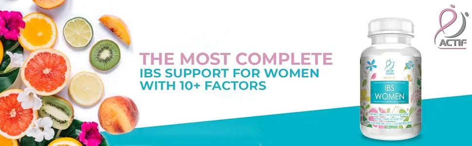 ACTIF IBS Women Maximum Support with 10+ Advanced Factors Non GMO Made in USA 60 Count - product information 1