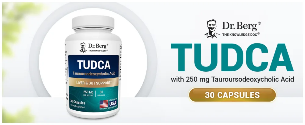 Dr. Berg TUDCA Supplement (Tauroursodeoxycholic Acid) - Powerful Formula for Liver Health Bile Flow Gallbladder Support and Digestive Health* - 30 Capsules - Dr. Berg TUDCA Supplement Premium A+ Content gut health liver health liver function digestion