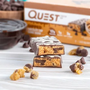Quest Dipped Chocolate Chip Cookie Dough & Cookies and Cream Protein Bars Bundle 1.76 Oz 12 Ct - product information 5