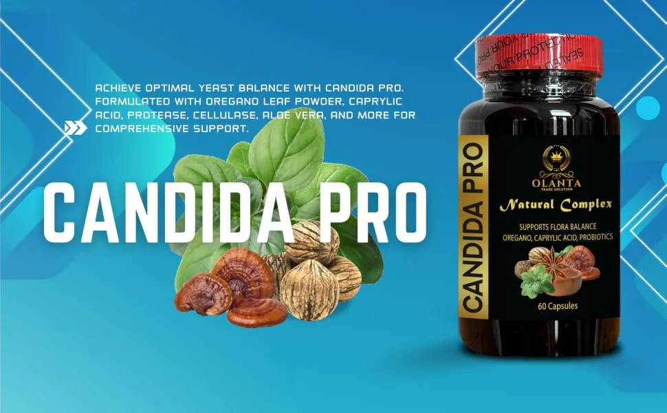 Candida Support Capsules with Multi-Herb Blend for Internal Harmony Support Digestive Aid & Daily Balance | Non-GMO Natural Support | 1 Bottle 60 Capsules - Candida PRO banner